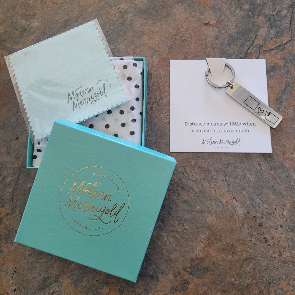Modern Merrigold Keychain, CO and WA